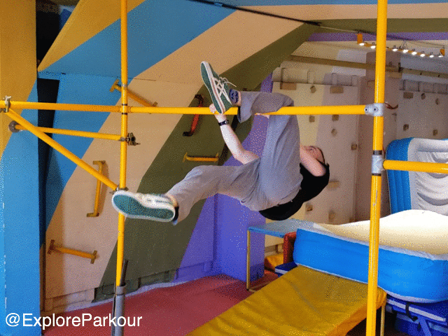 leg swing focus Leg up climb on bar