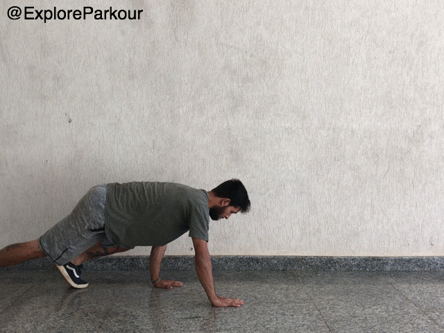 Cat Crawl Push Up Exercise/Modifier