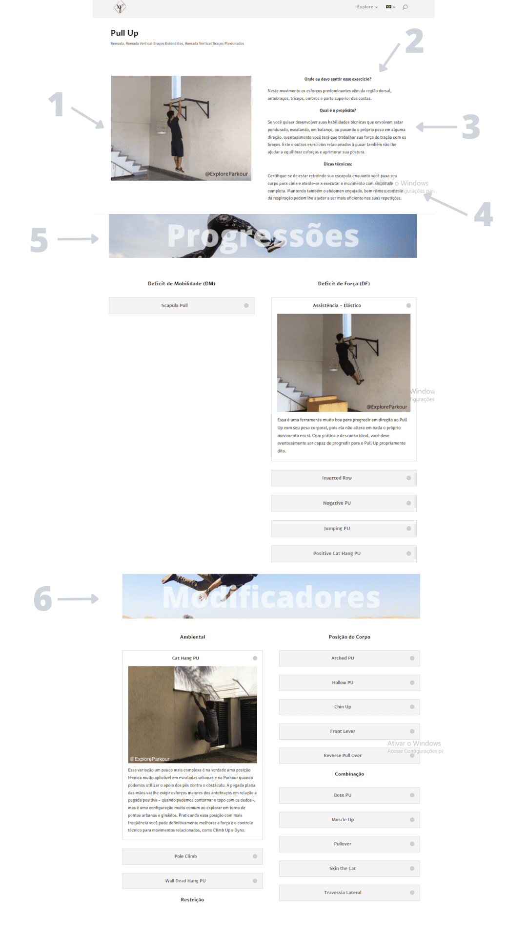Exercise layout pag exercicio