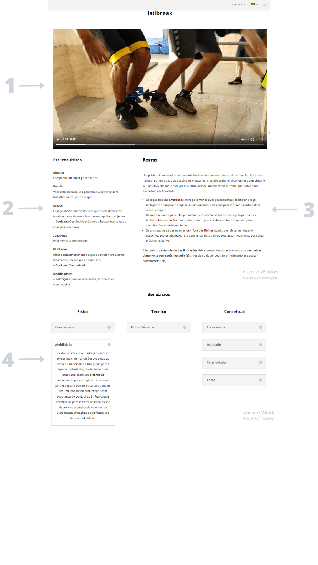 Game layout pag de jogos