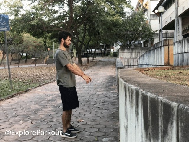 exercise box jump explore parkour